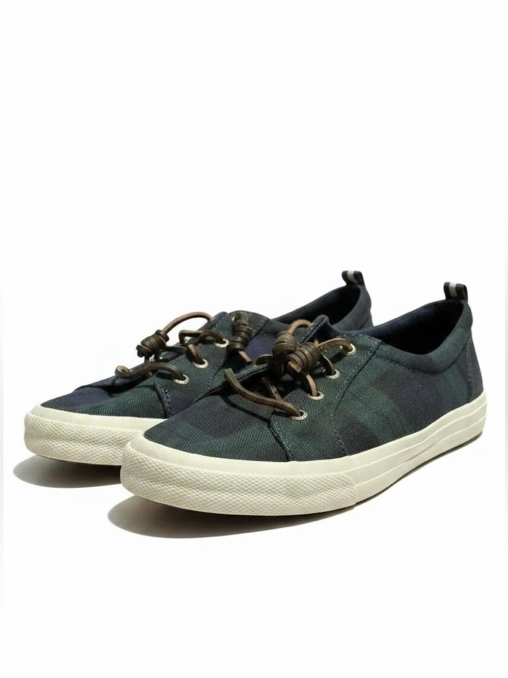 Sperry Top-Sider Black Watch Plaid Slip-On Sneakers Women’s Size 8.5